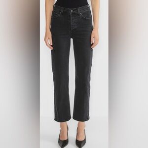Denim Forum The Arlo High Rise Straight  Leg Jeans